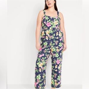 Old Navy Fit and Flare Floral Jumpsuit